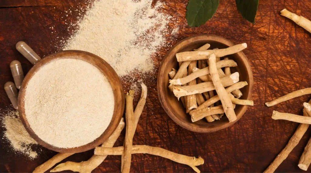 Radice, polvere e capsule di ashwagandha